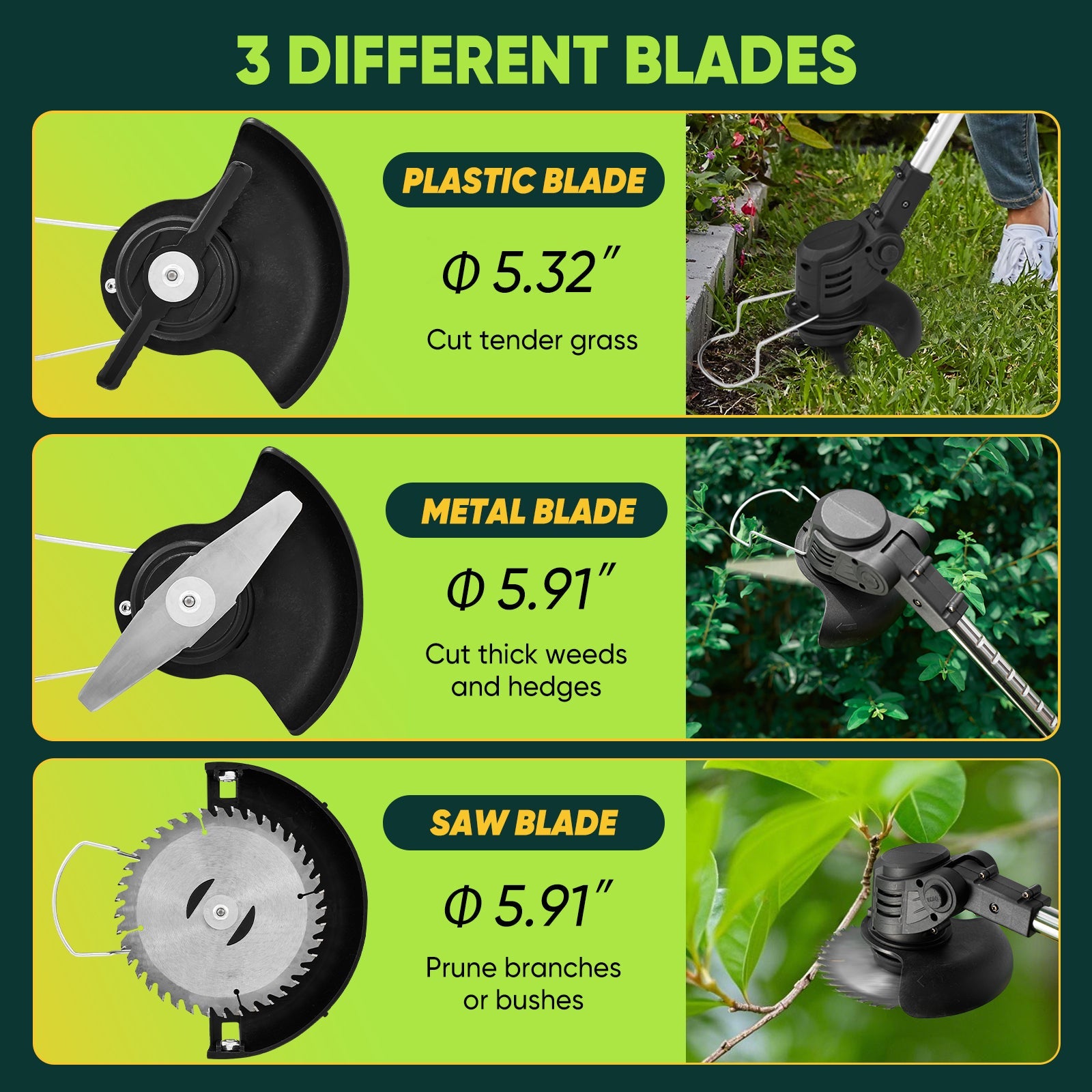 Mroace Wireless Weed Eater