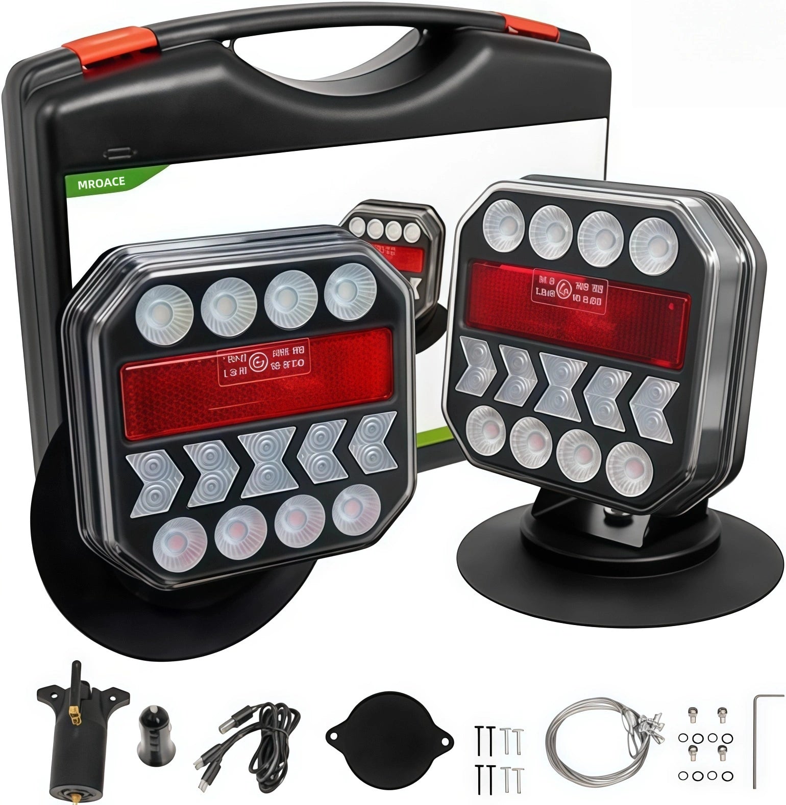 Mroace Magnetic Wireless Trailer Lights Kit