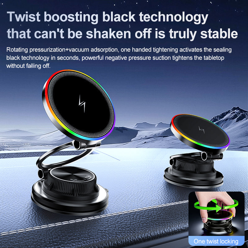 Mroace Magnetic Cooling Wireless Car Charger Mount