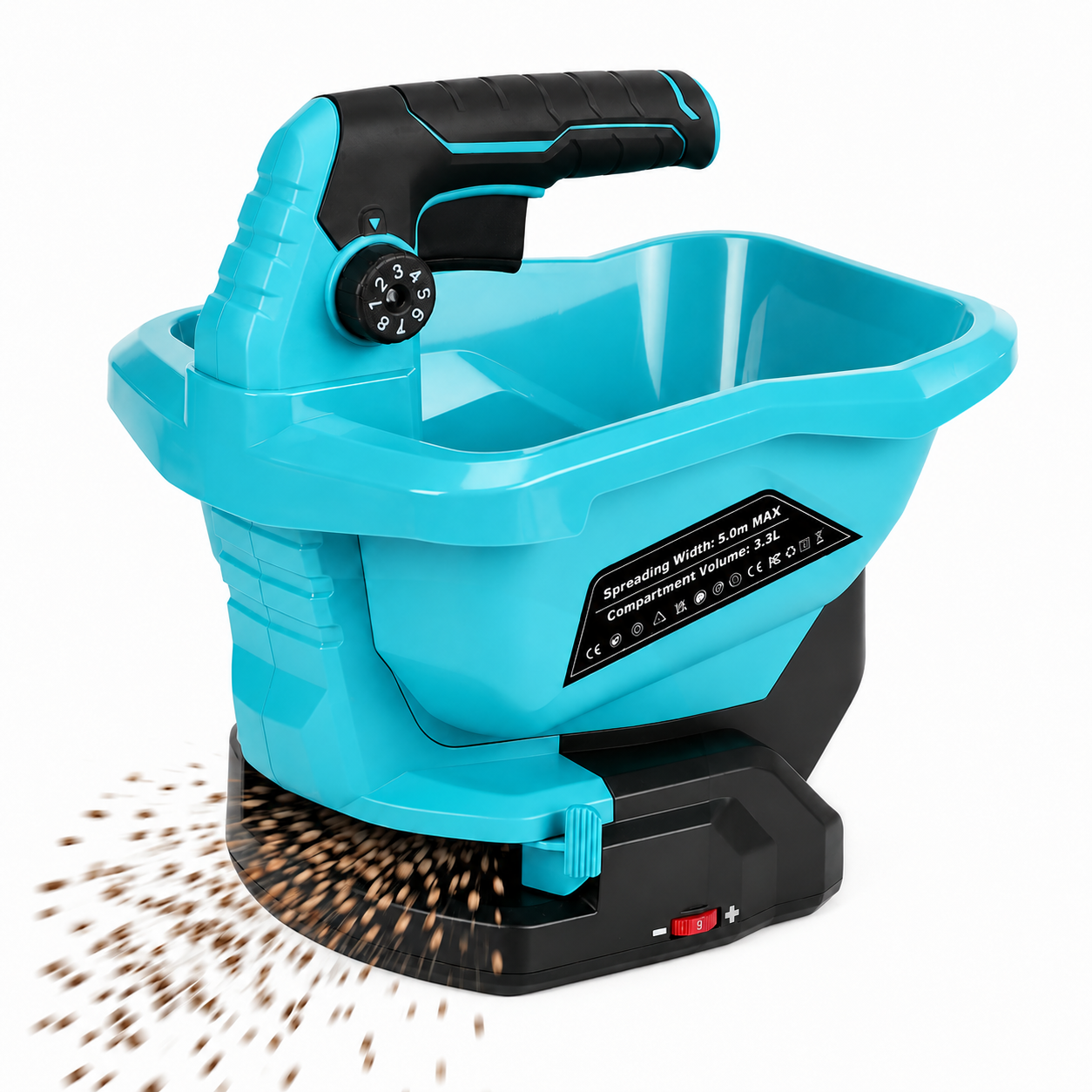 Mroace Cordless Electric Seed And Fertilizer Spreader