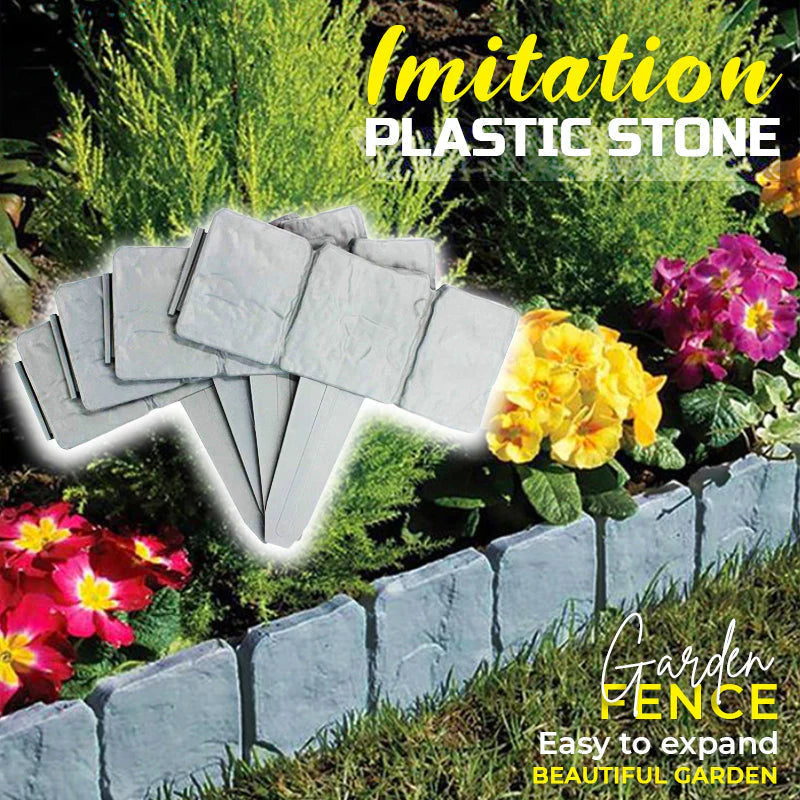 Mroace Realistic Imitation Stone Garden Fence