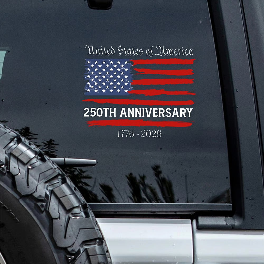 Mroace USA Semiquincentennial Car Window Decal