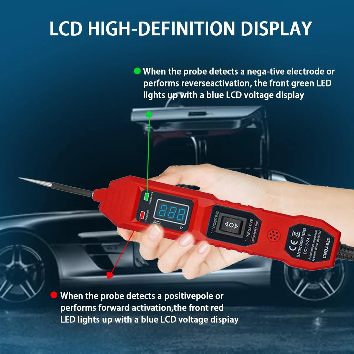 Mroace Multifunctional Digital Automotive Circuit Tester