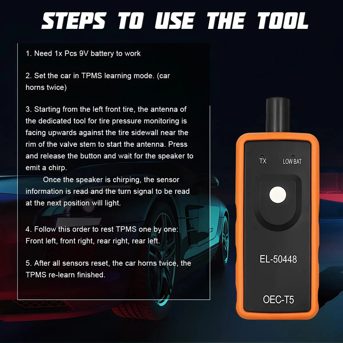 Mroace TPMS Sensor Relearn Activation Tool