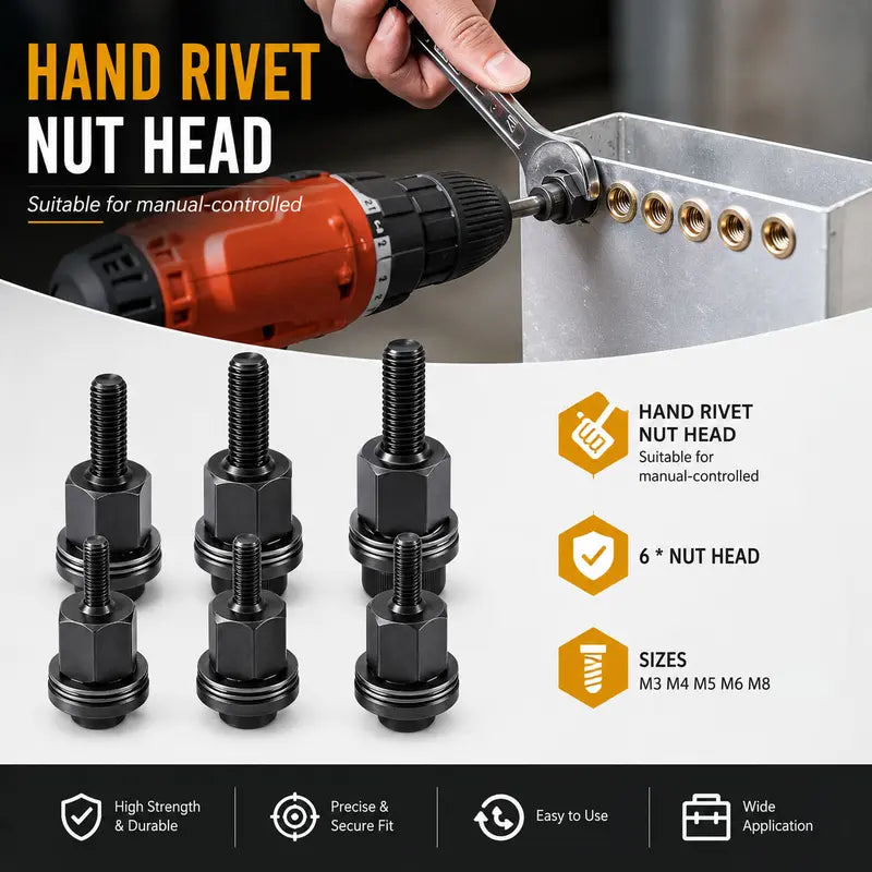 Mroace Carbon Steel Rivet Nut Tool Kit