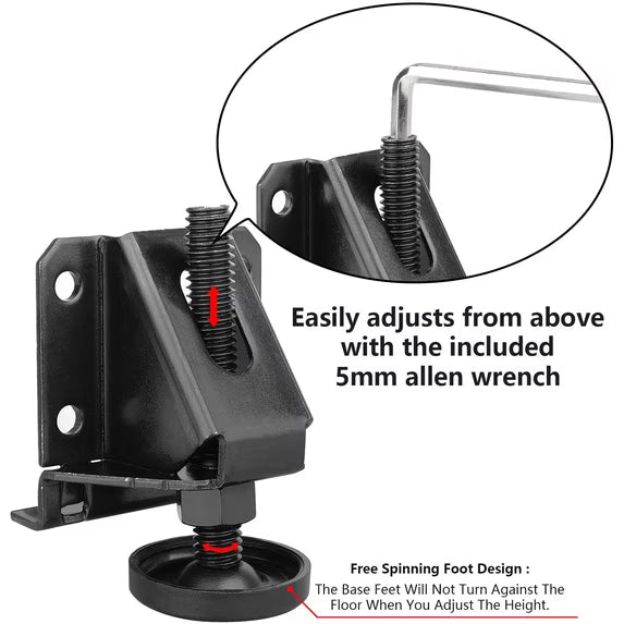 Mroace Heavy Duty Adjustable Furniture Leveling Feet