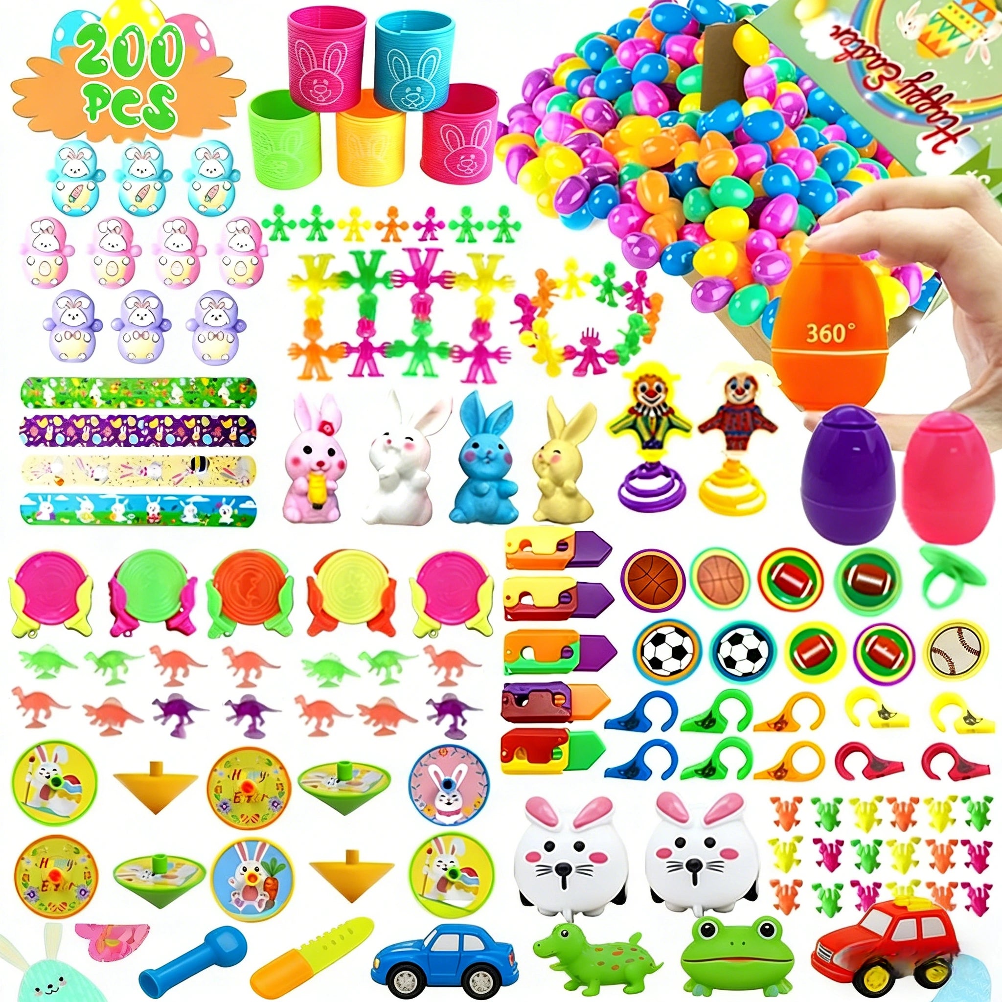 Mroace Prefilled Easter Eggs Toy Set