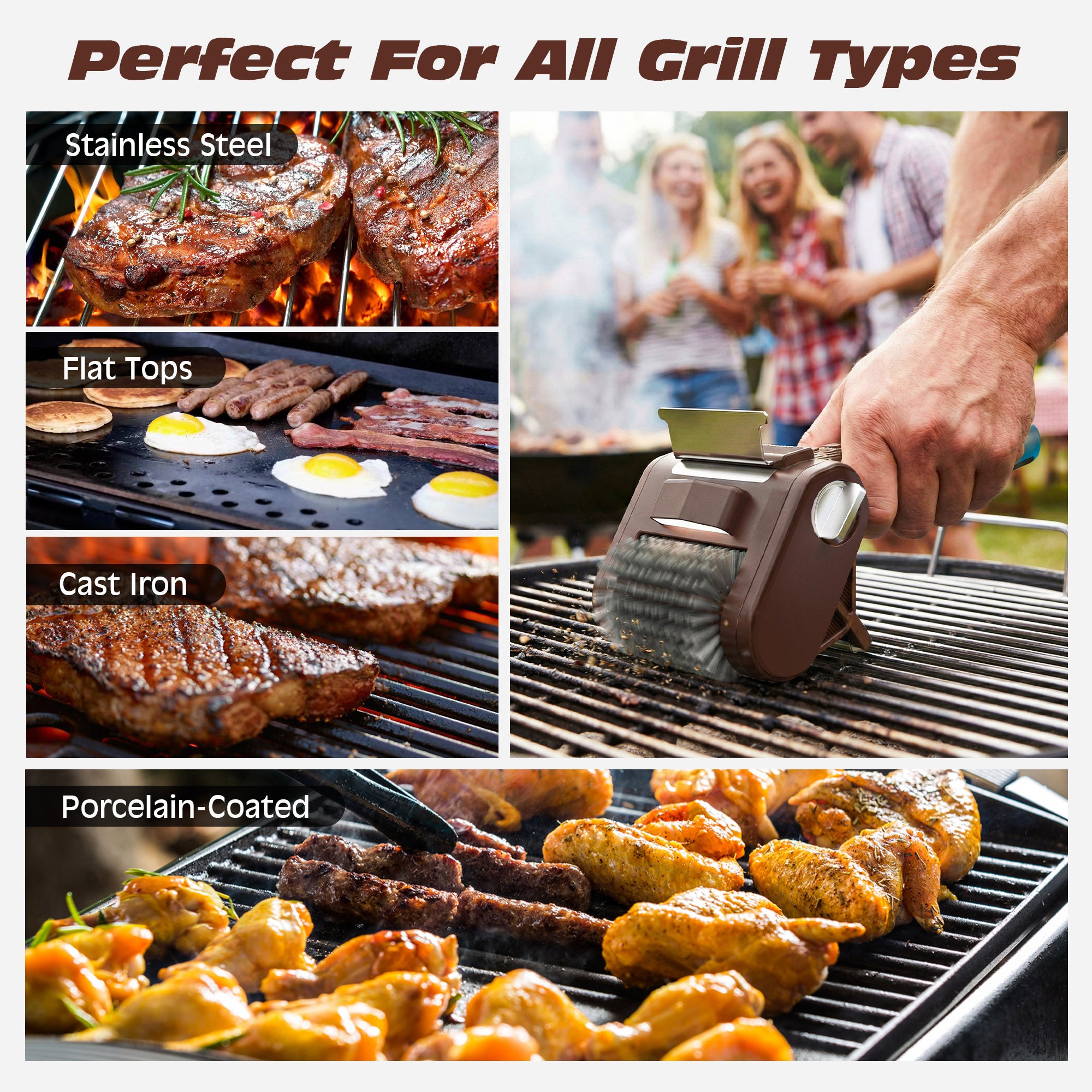 Mroace Electric BBQ Cleaning Brush