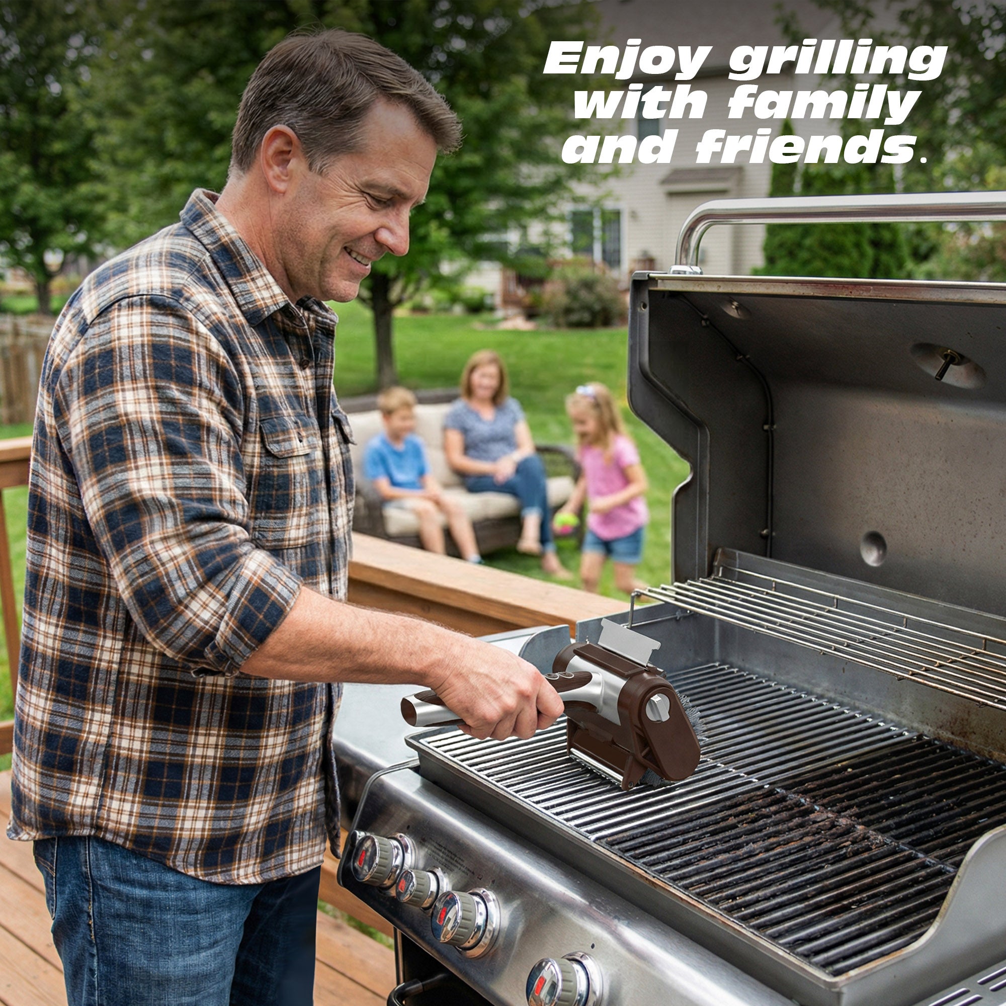Mroace Electric BBQ Cleaning Brush