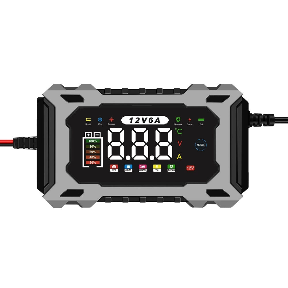 Mroace Fully-Automatic 12V/6A Smart Battery Charger