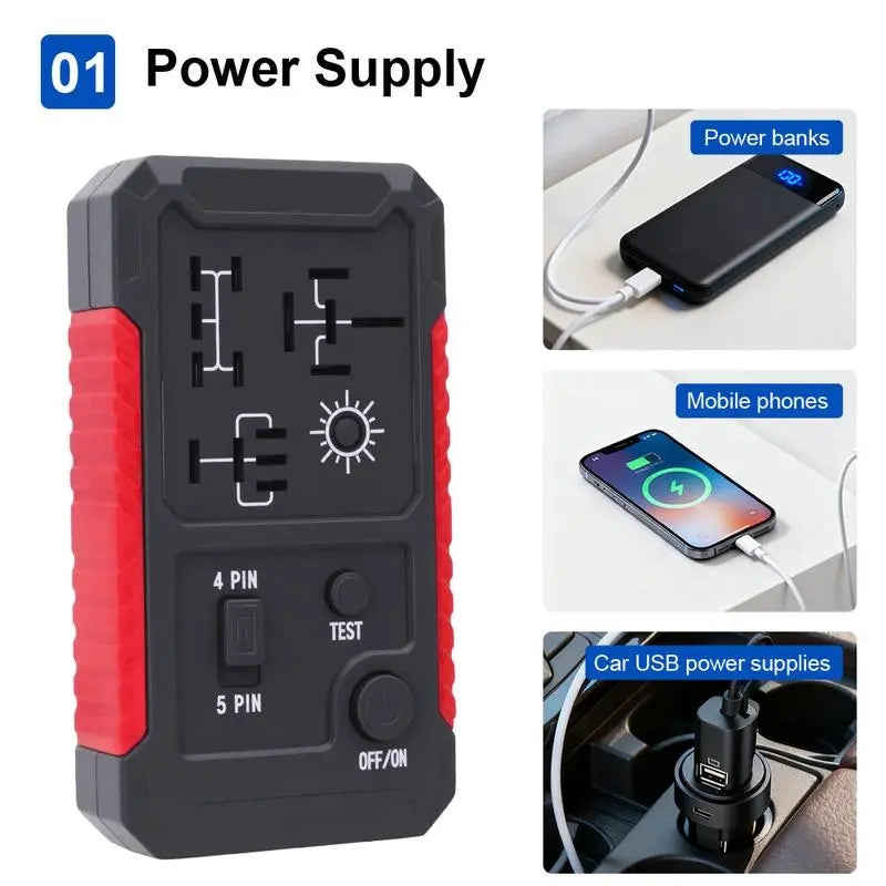 Mroace 12V Circuit Tester LED Lighting Car Relay Tester