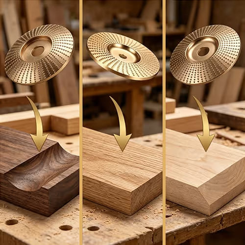Mroace Heavy Duty Tungsten Carbide Wood Carving Disc Set