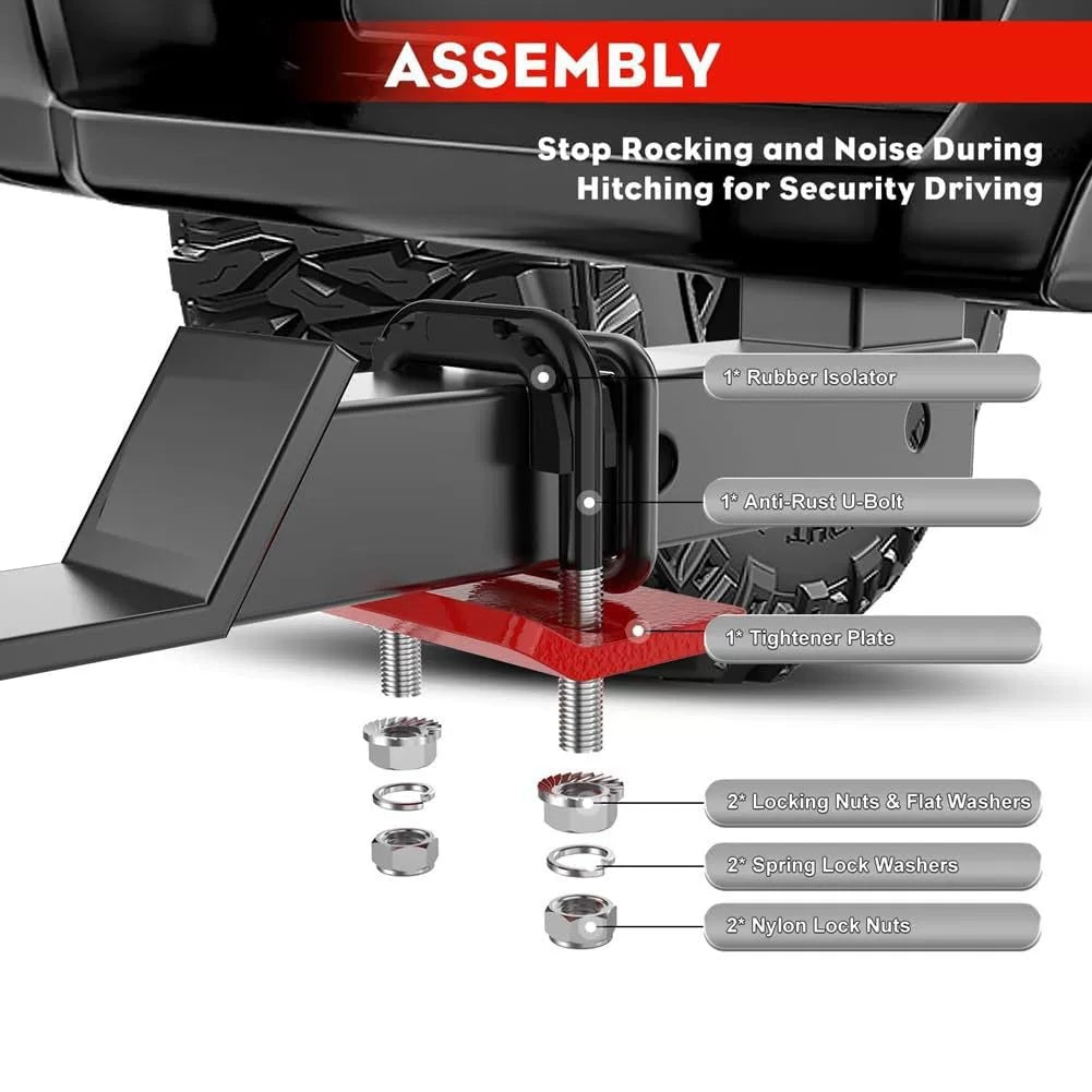 Mroace Heavy Duty Anti Rattle Hitch Tightener