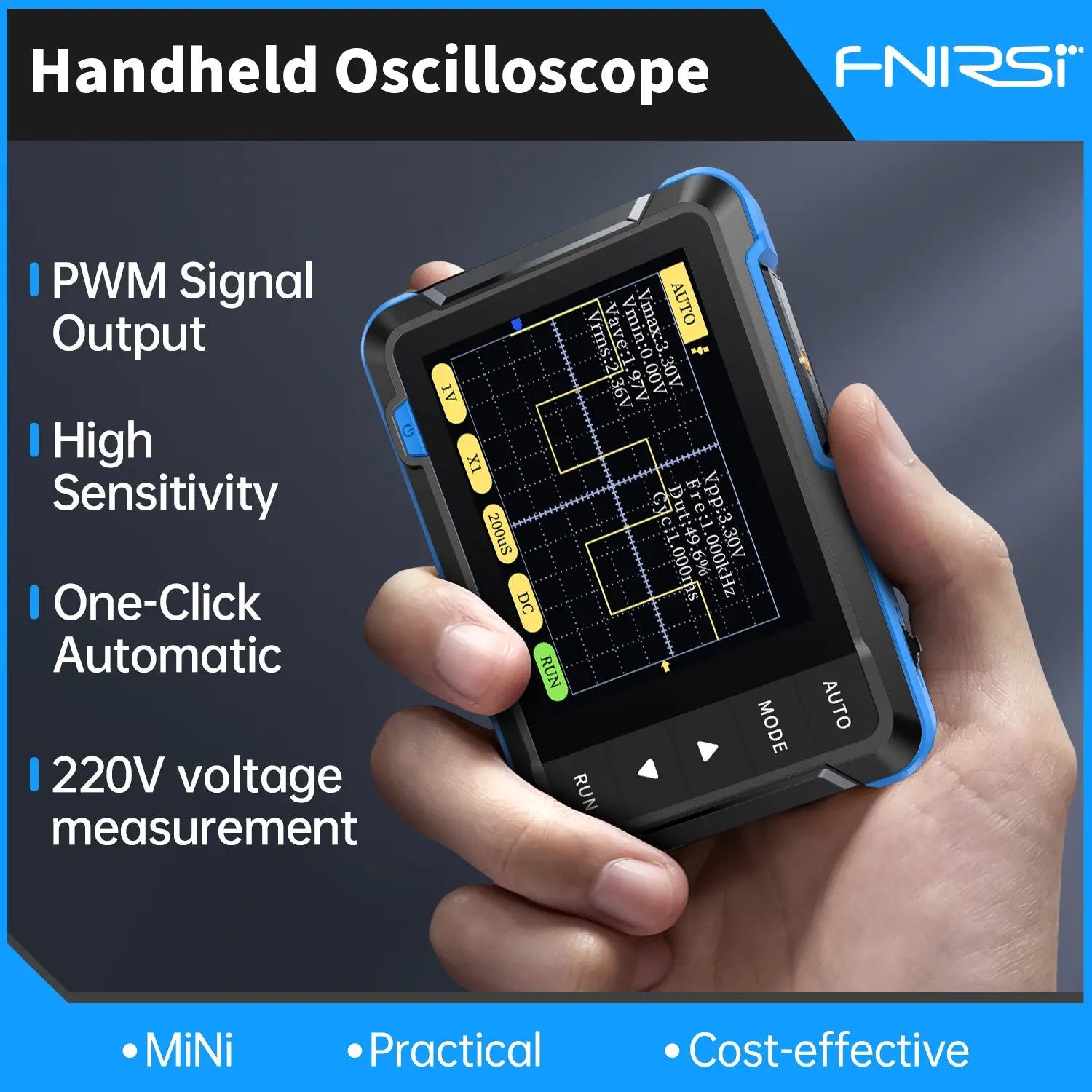 Mroace Portable Multifunctional Digital Oscilloscope