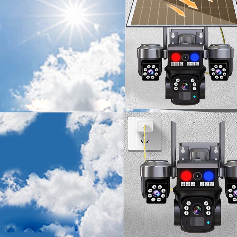 Mroace Solar Powered Wireless Security Camera