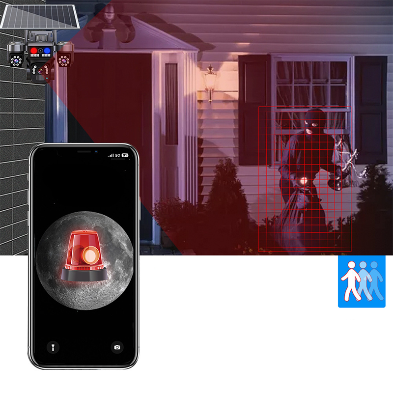 Mroace Solar Powered Wireless Security Camera