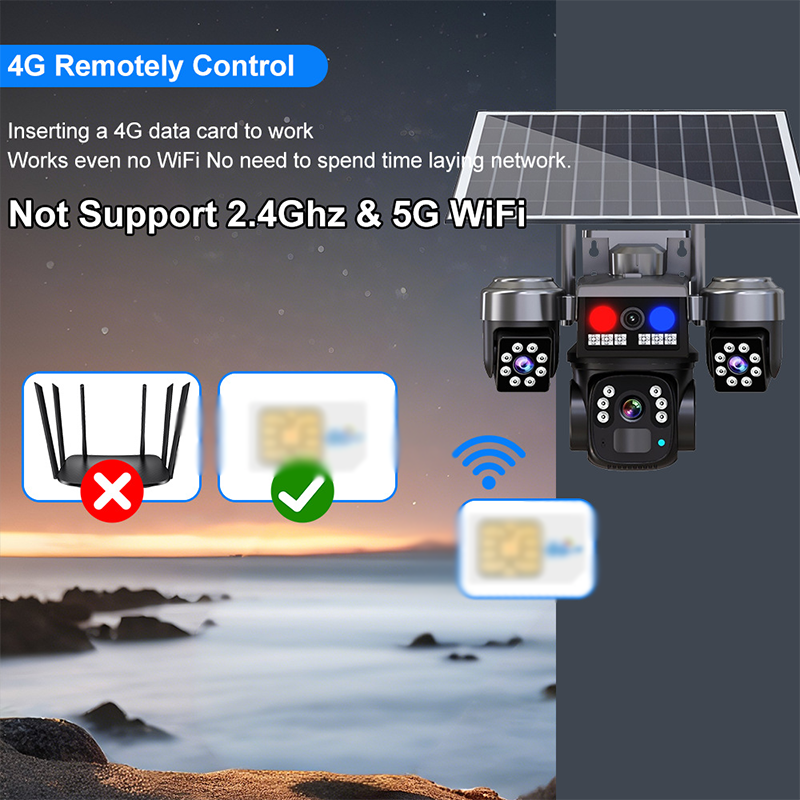 Mroace Solar Powered Wireless Security Camera