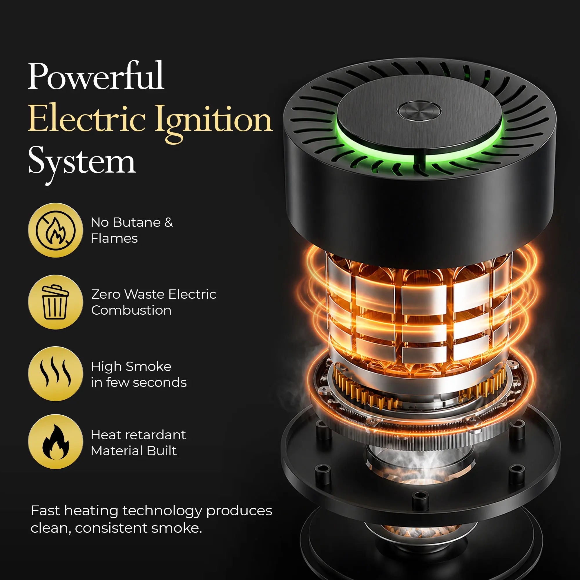 Mroace Rechargeable Electric Cocktail Smoker Kit