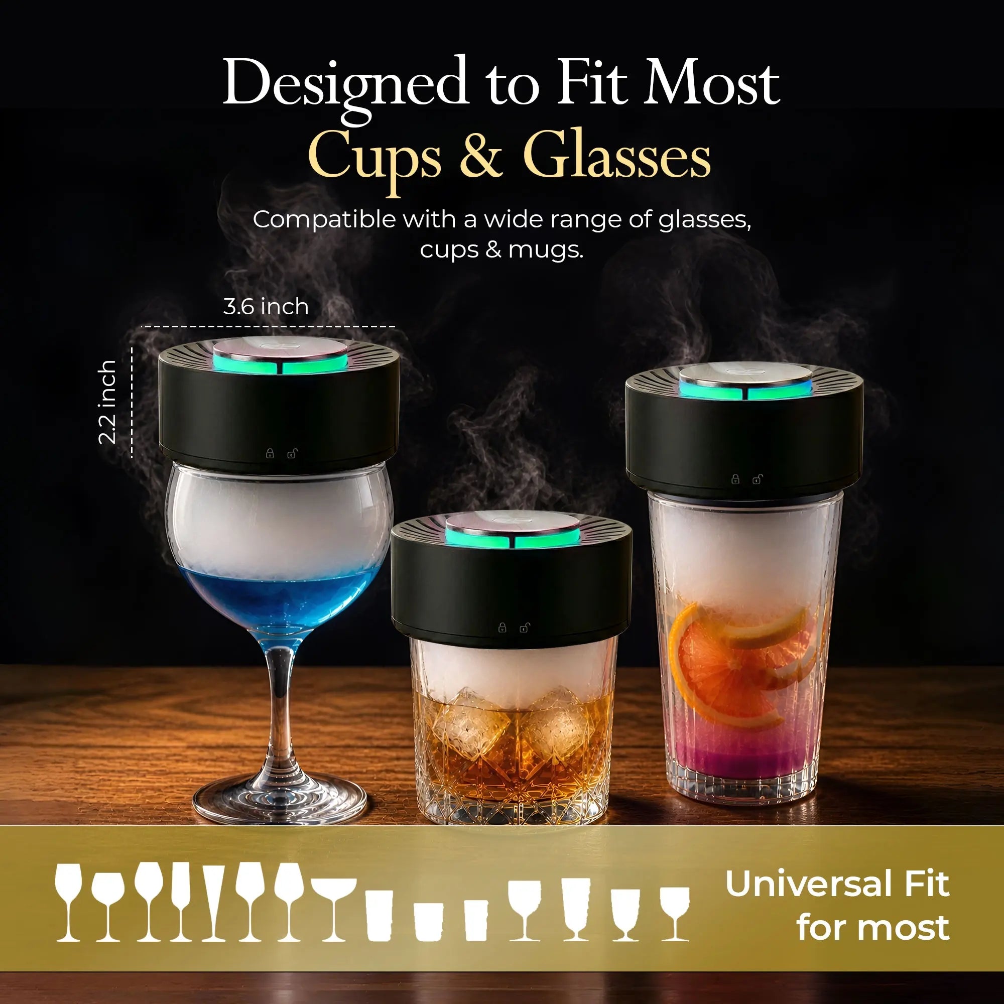 Mroace Rechargeable Electric Cocktail Smoker Kit