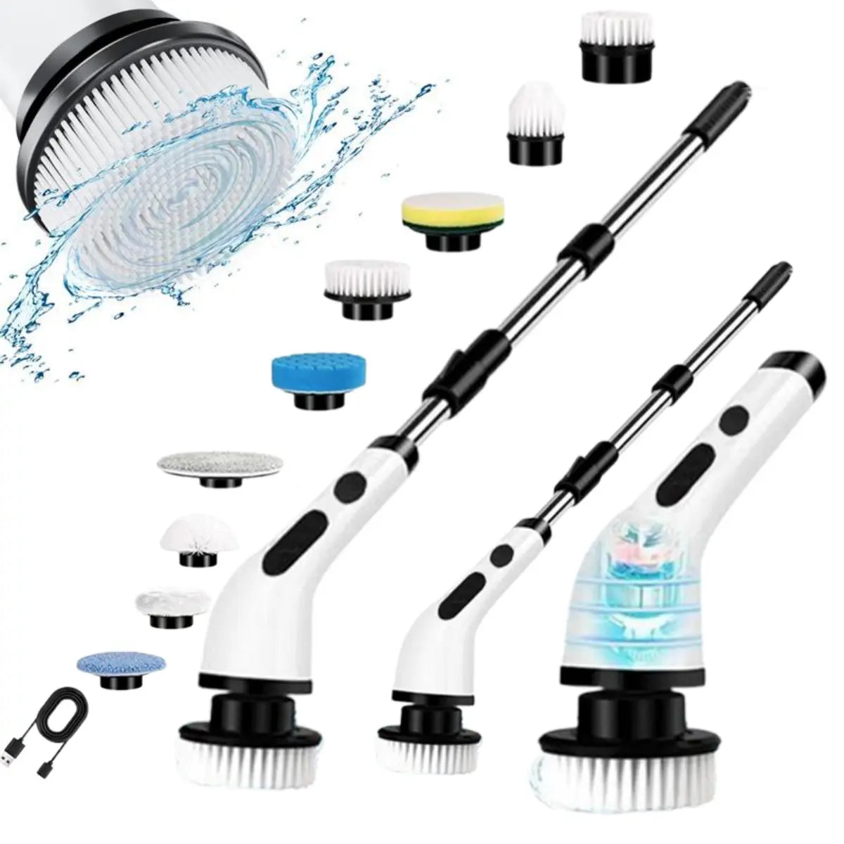 Mroace Cordless Multi Speed Electric Spin Scrubber