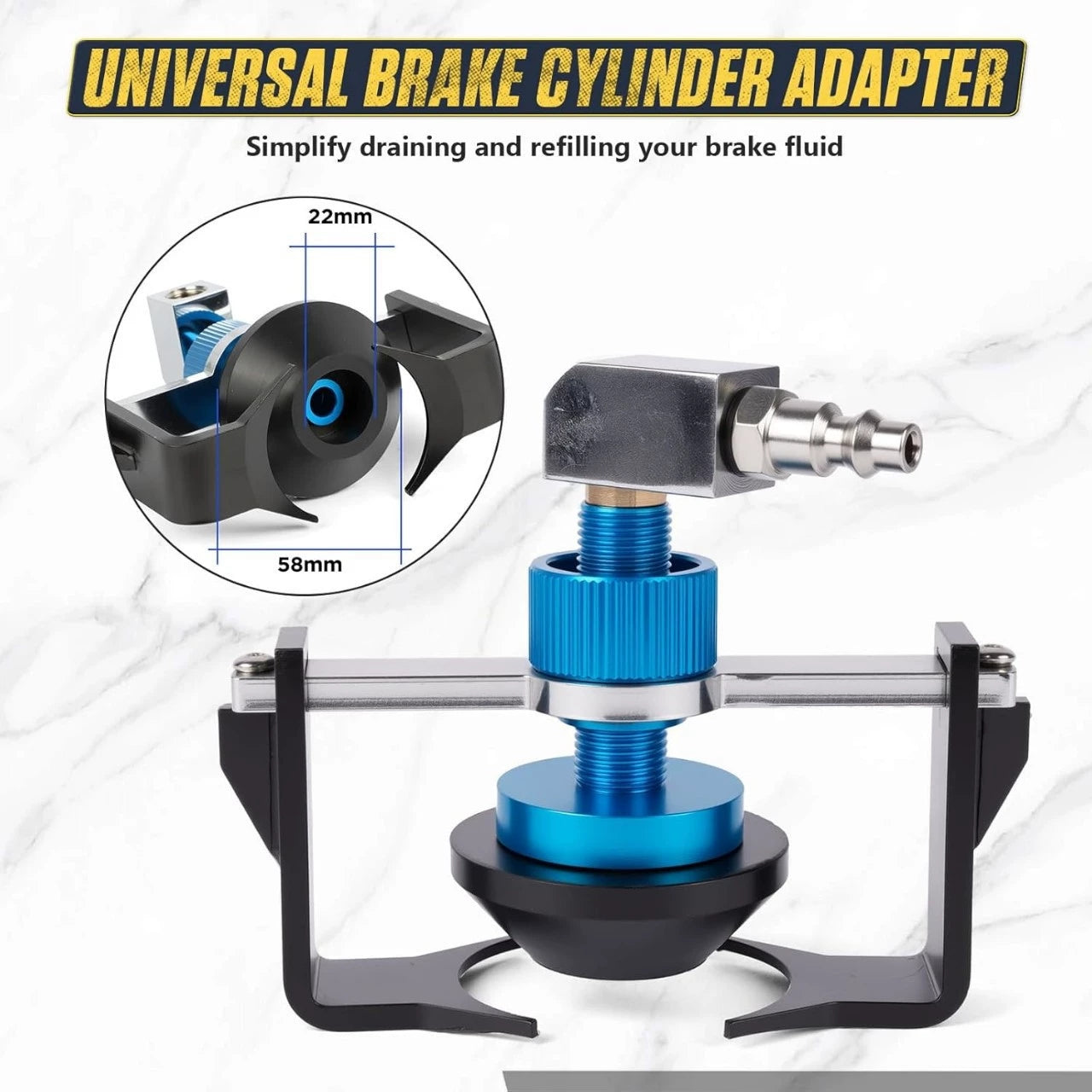 Mroace Universal Master Cylinder Brake Bleeder Adapter Kit