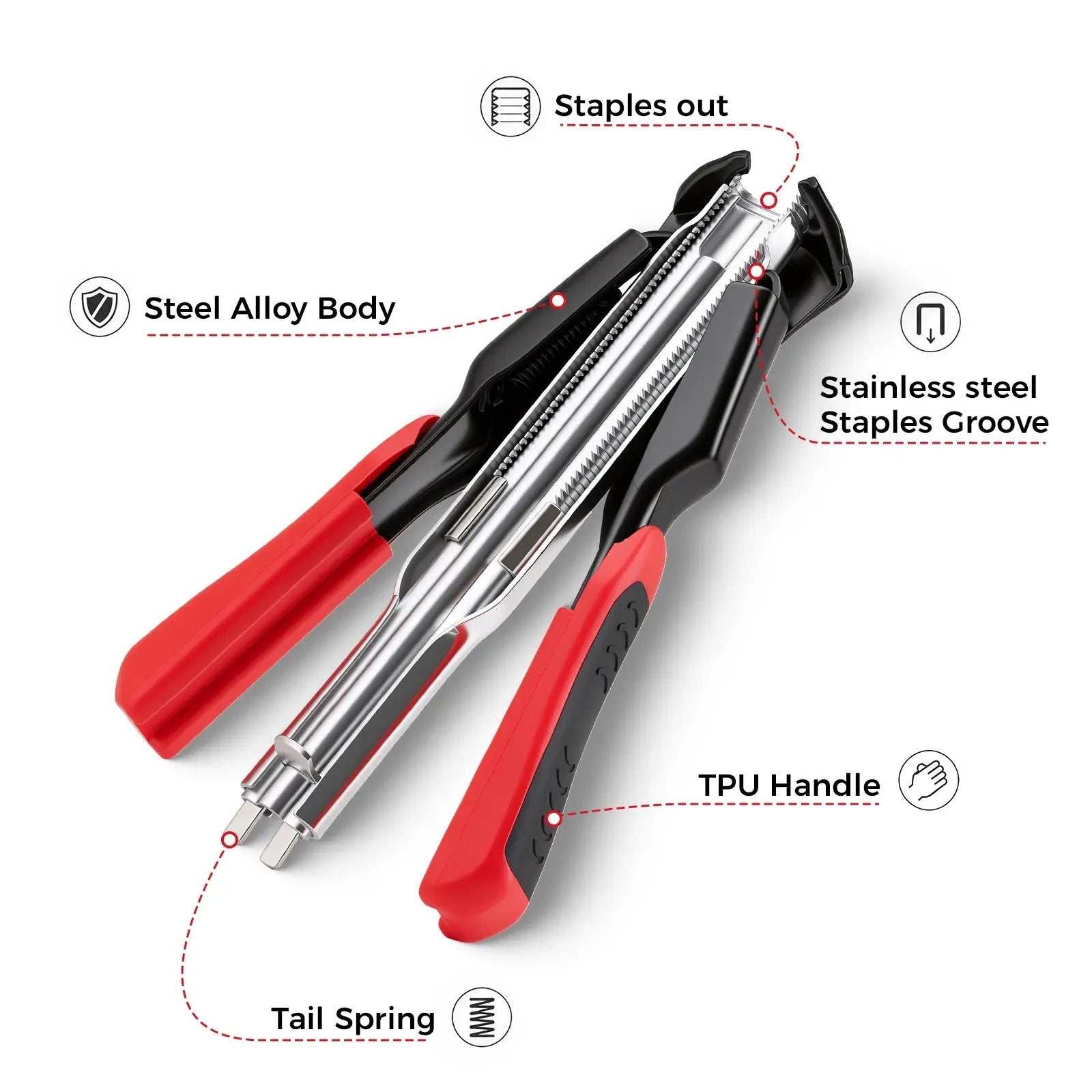 Mroace Automatic Feed Hog Ring Pliers Kit