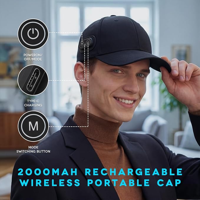 Mroace Wireless Rechargeable Hair Regrowth Laser Cap
