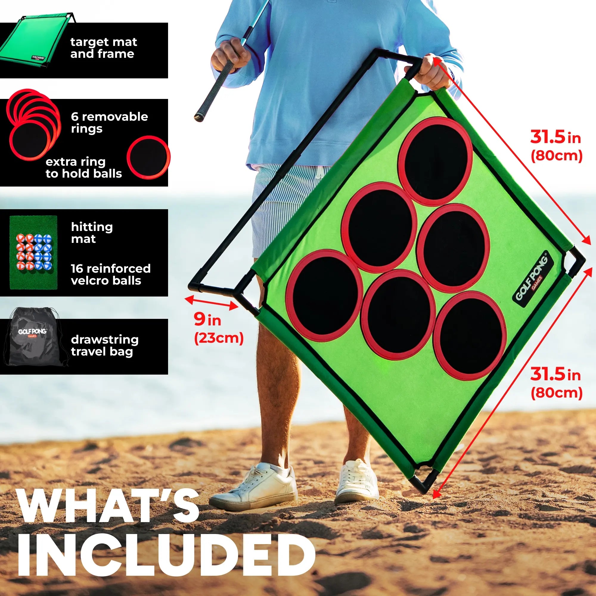 Mroace Portable Golf Pong Game Set