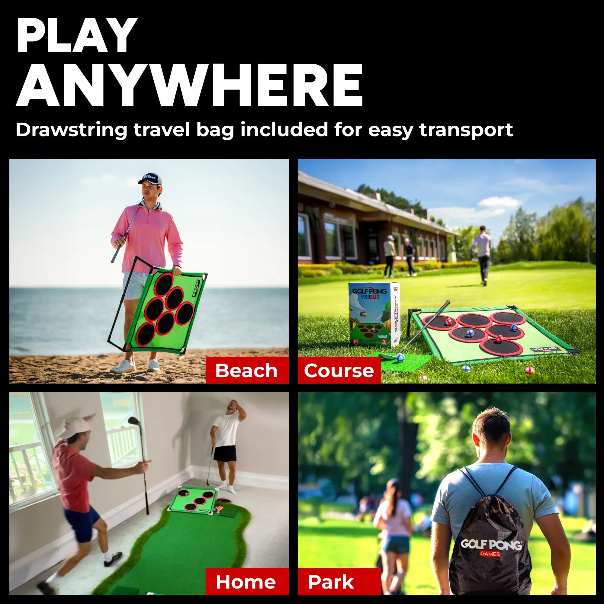 Mroace Portable Golf Pong Game Set