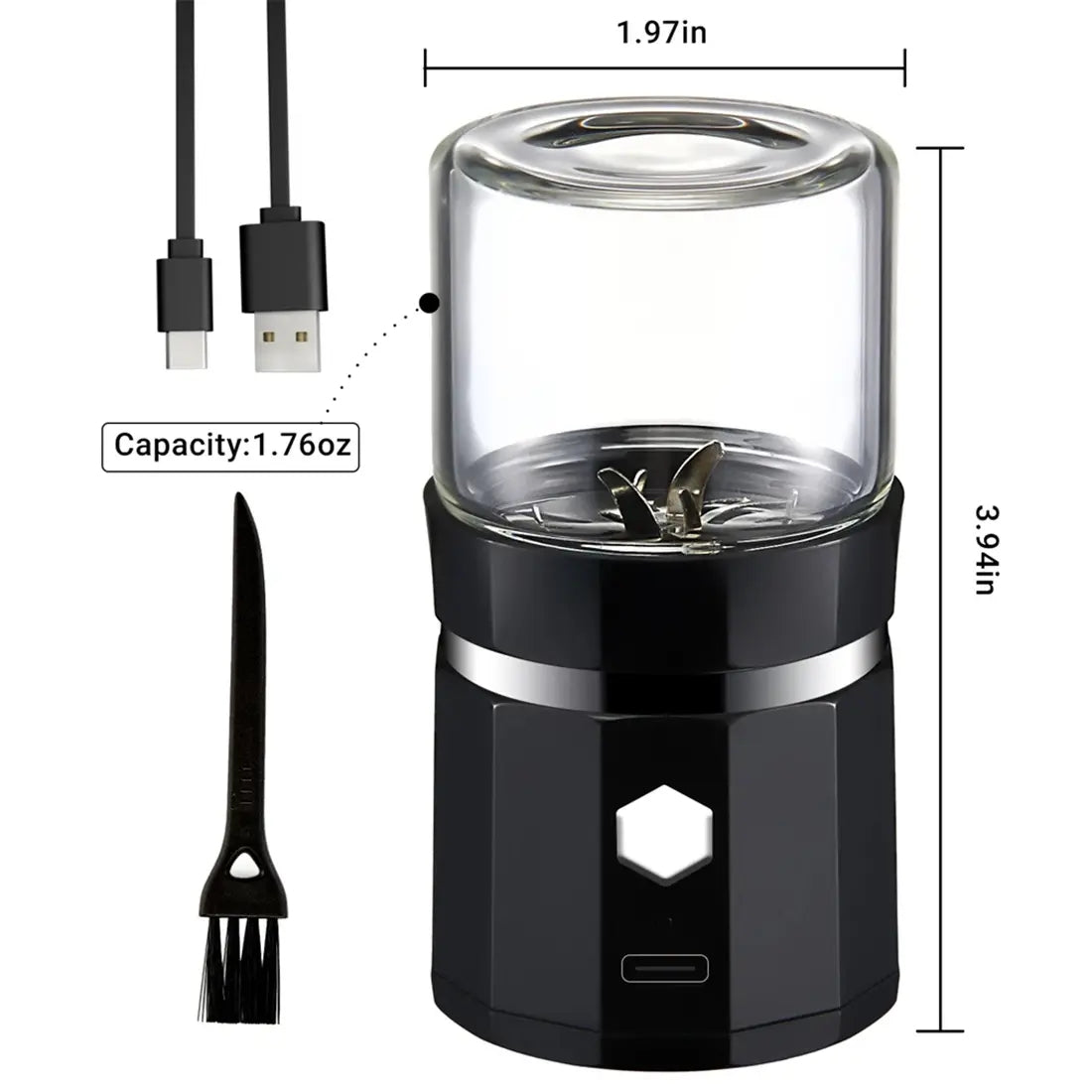 Mroace Portable Rechargeable Electric Coffee Grinder