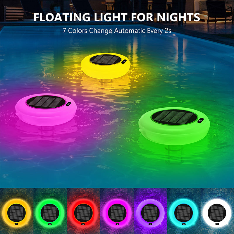 Mroace Solar Powered Pool Ionizer With LED Light