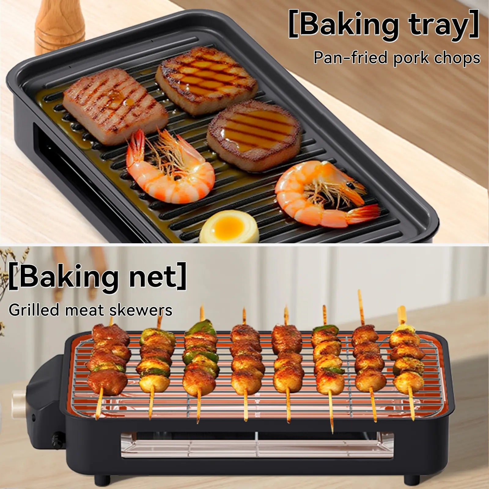 Mroace Smokeless Electric Grill And Griddle