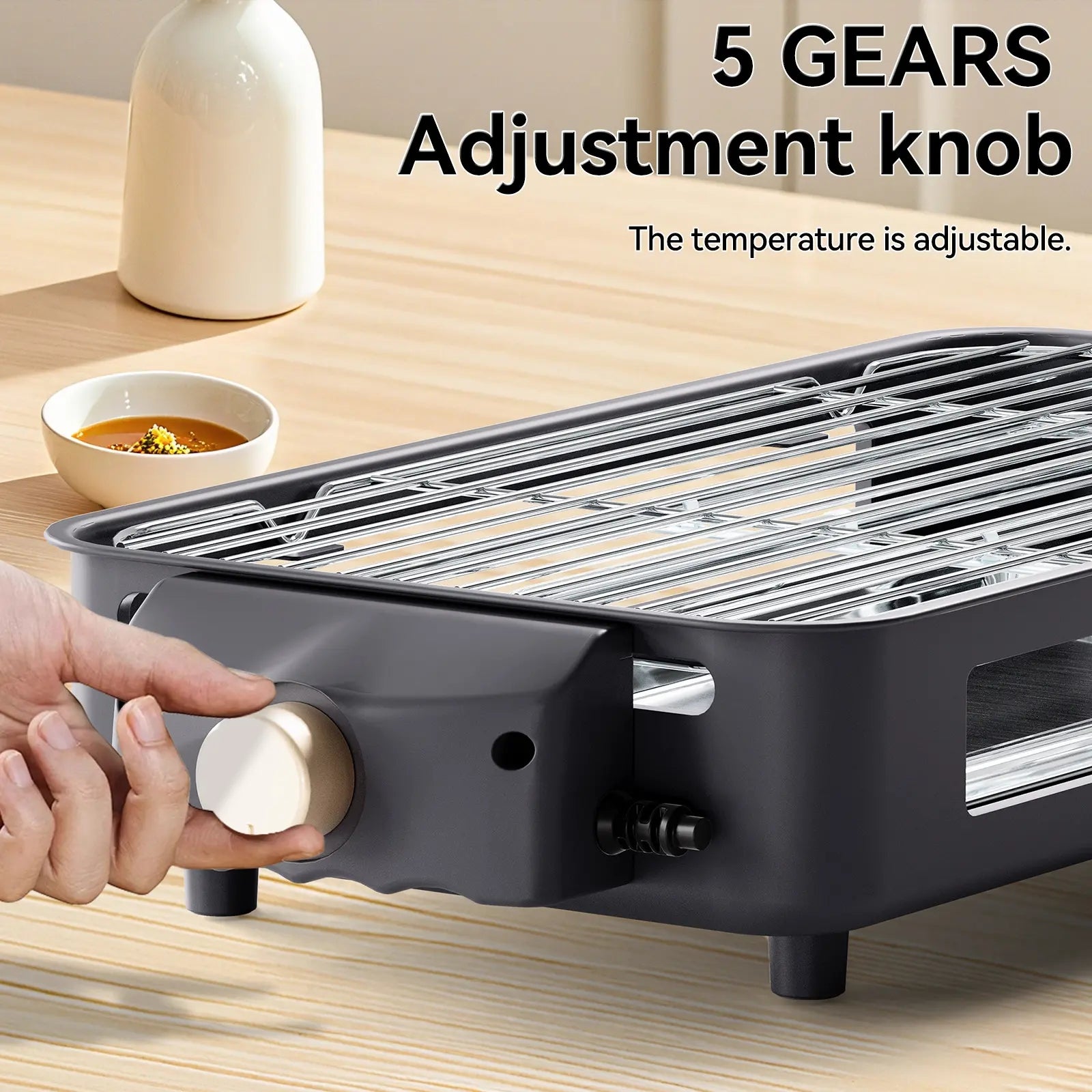 Mroace Smokeless Electric Grill And Griddle