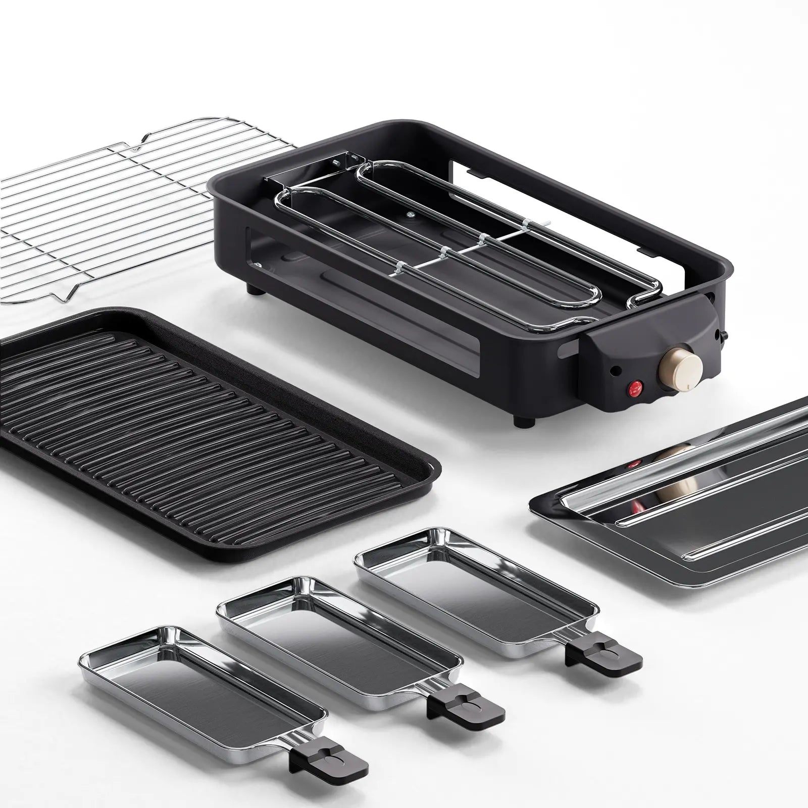 Mroace Smokeless Electric Grill And Griddle