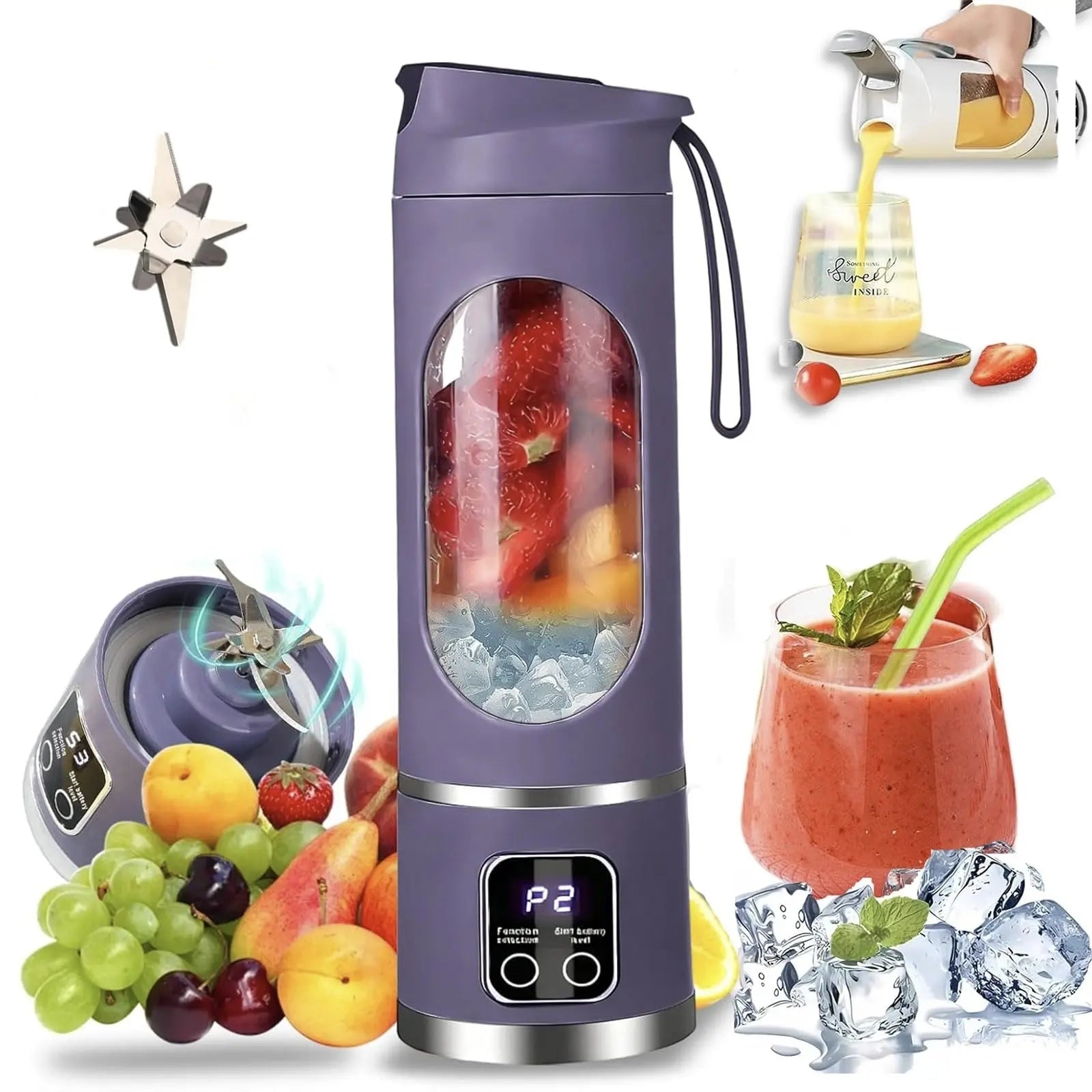Mroace Portable Rechargeable Mini Blender