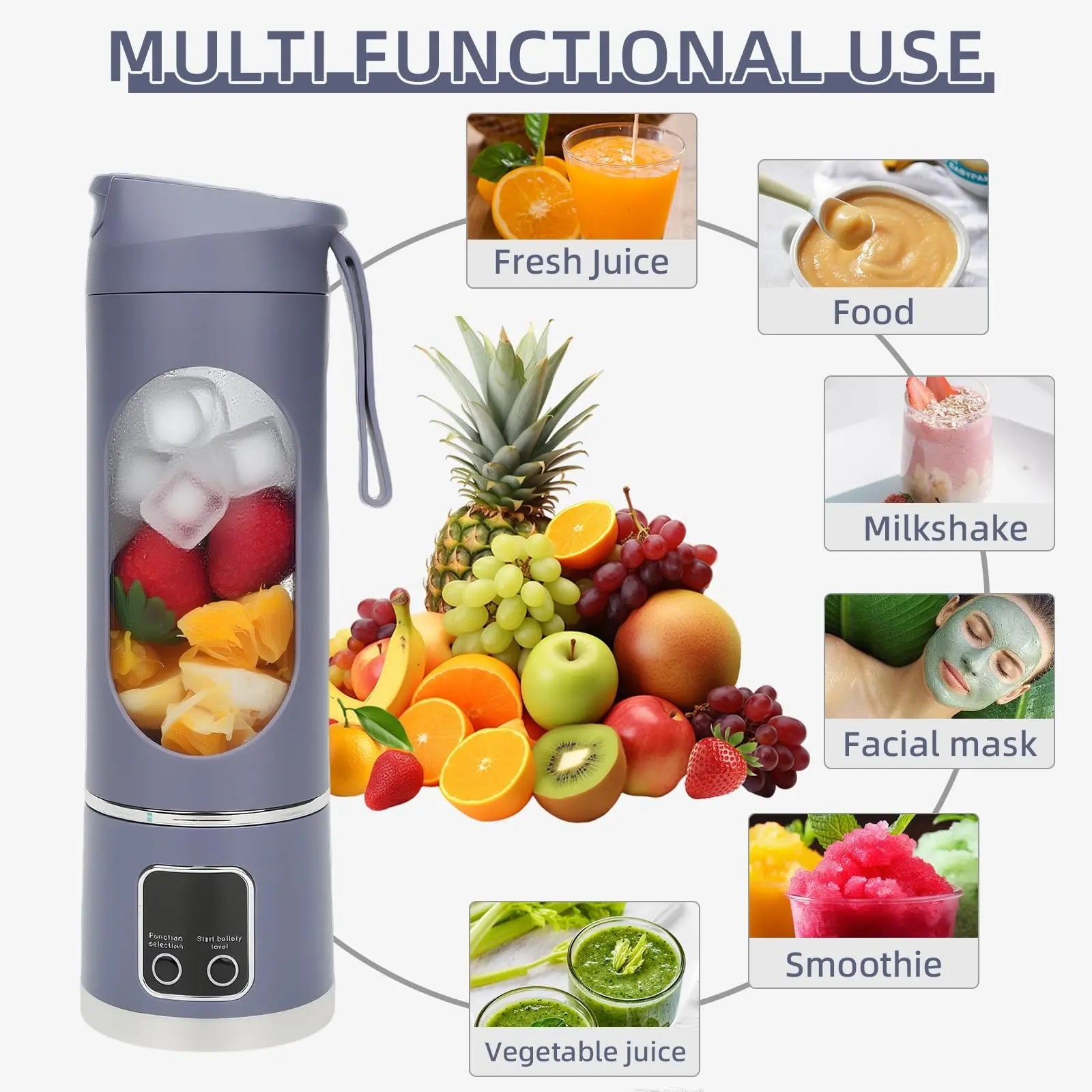 Mroace Portable Rechargeable Mini Blender