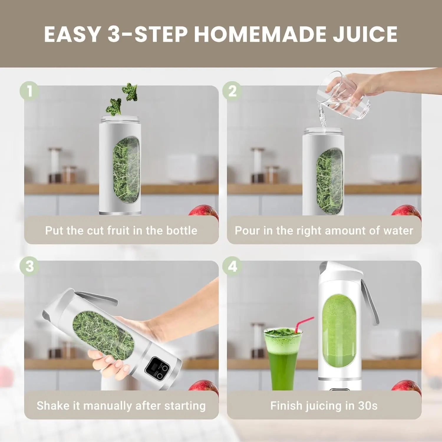 Mroace Portable Rechargeable Mini Blender