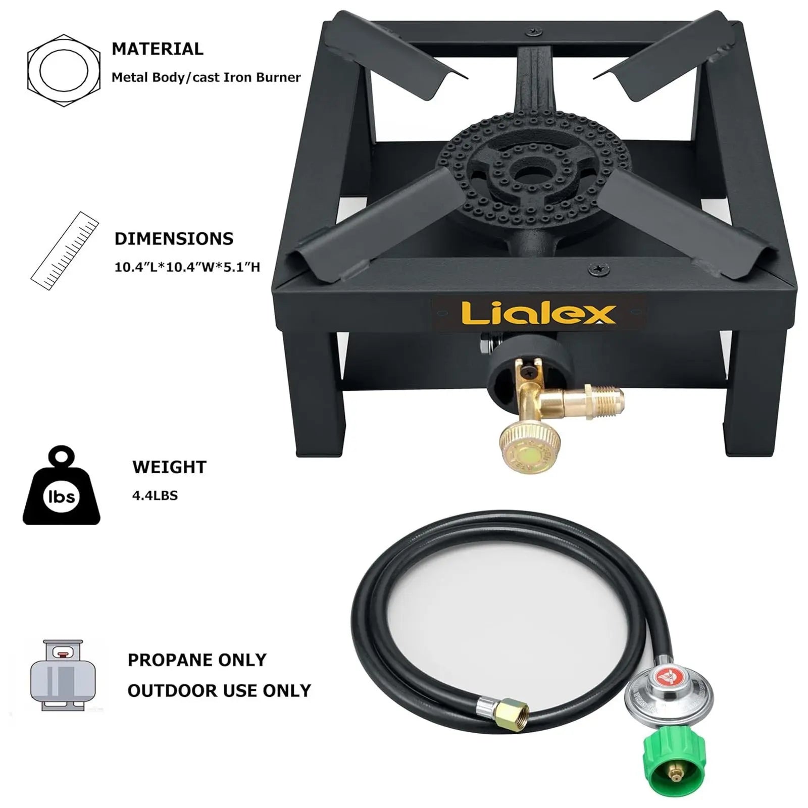 Mroace High Pressure Propane Burner Head