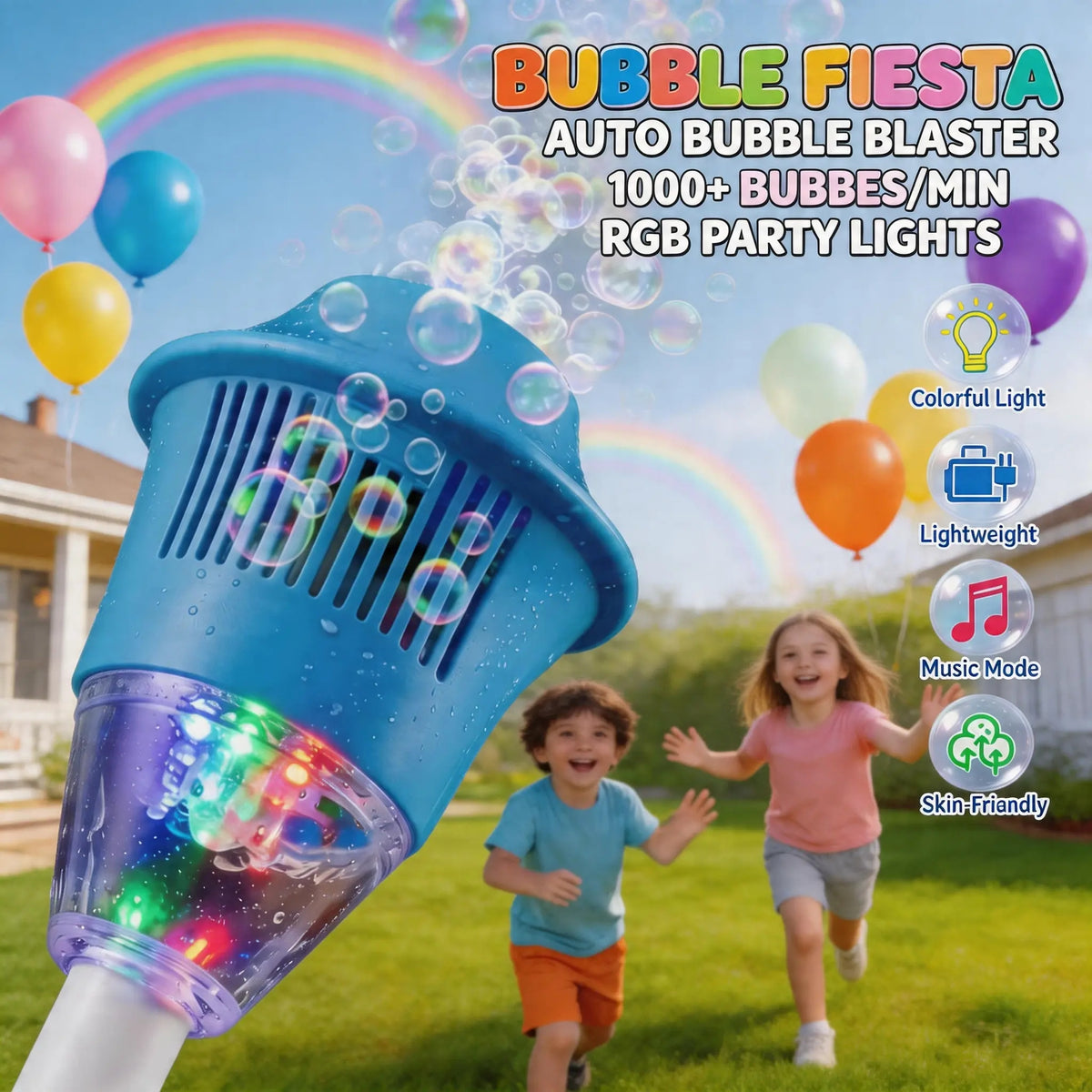 Mroace Rechargeable Automatic Bubble Machine