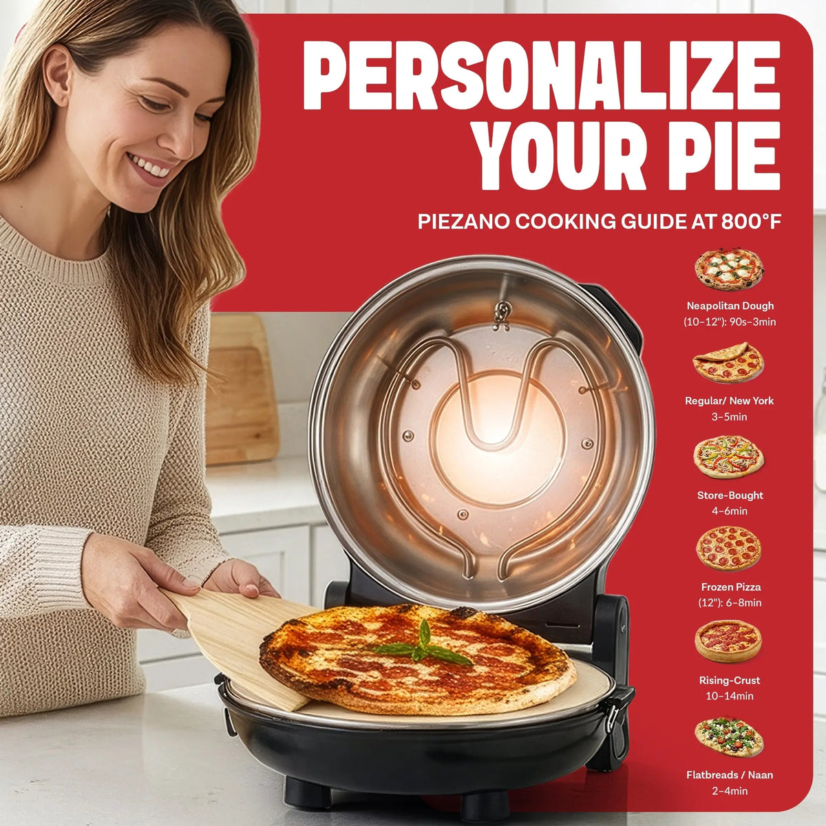 Mroace Extra Large Countertop Pizza Oven