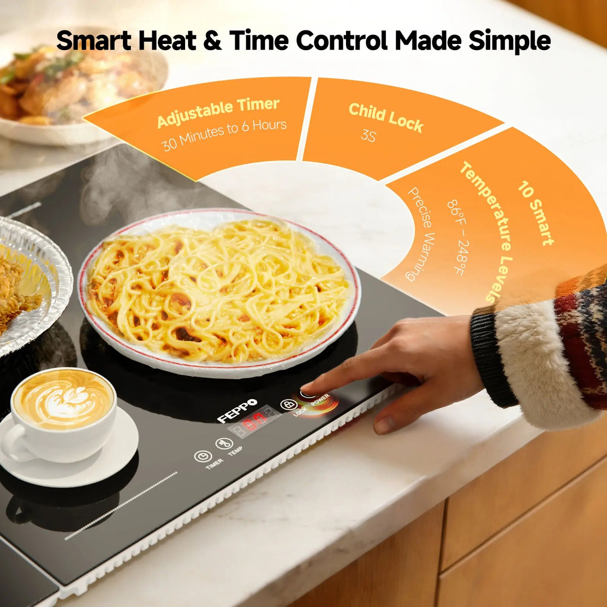 Mroace Extra Long Electric Warming Tray