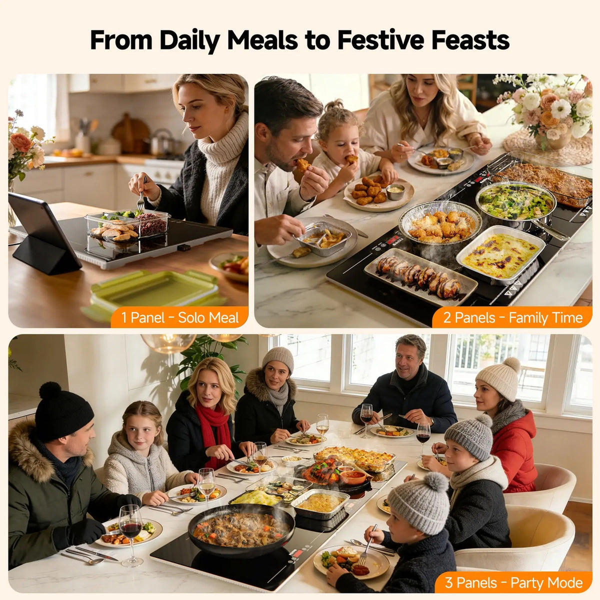 Mroace Extra Long Electric Warming Tray