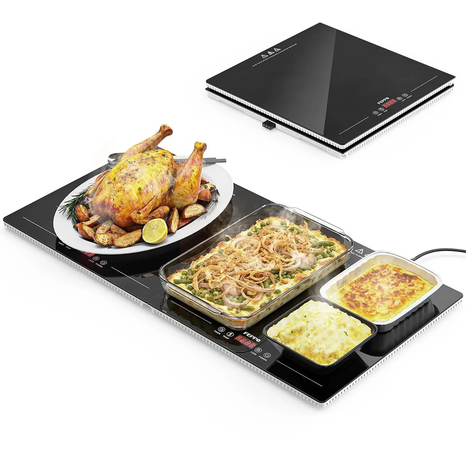 Mroace Extra Long Electric Warming Tray