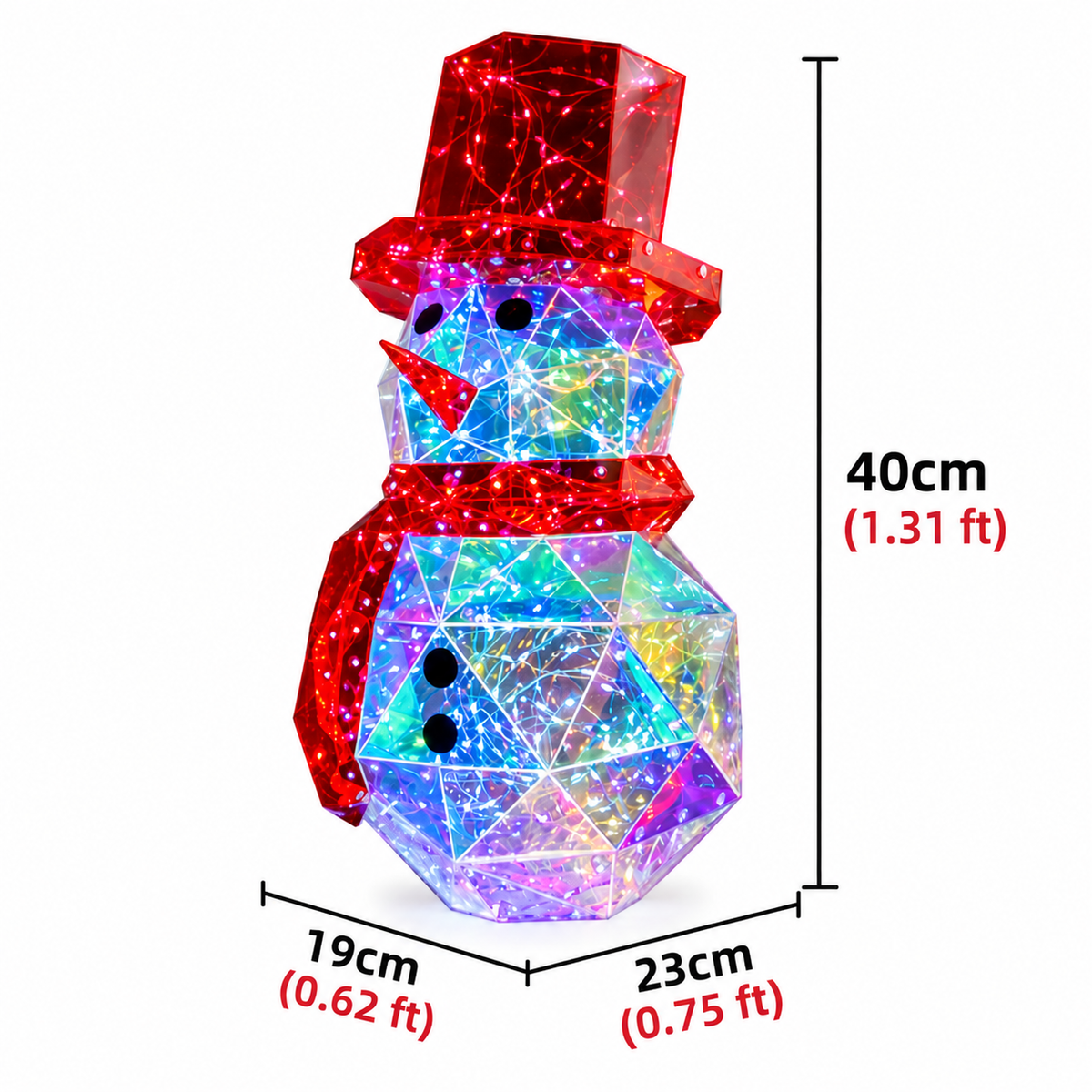 Mroace Remote Controlled Holographic Christmas Figure