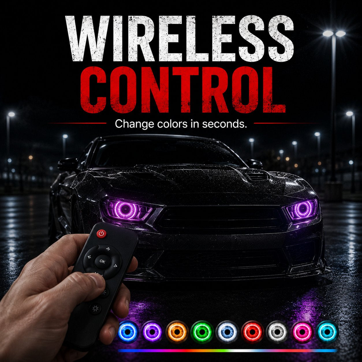 Mroace Demon Eye LED Headlight Kit