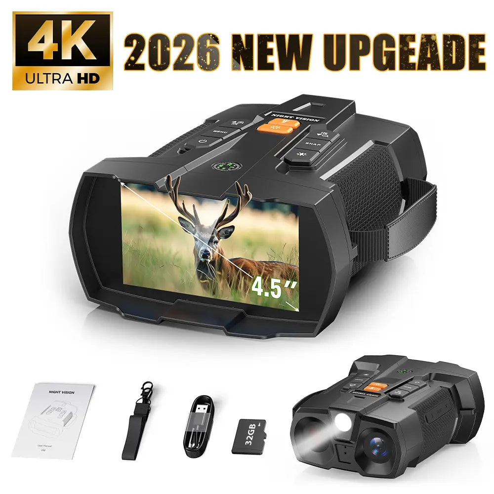 Mroace 4K Infrared Night Vision Goggles Binoculars