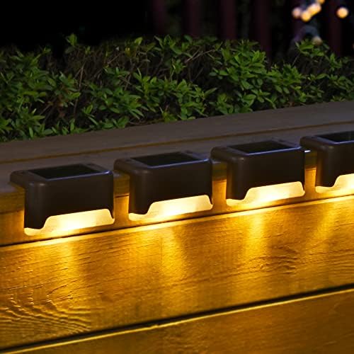 Mroace Waterproof Solar Deck Step Lights