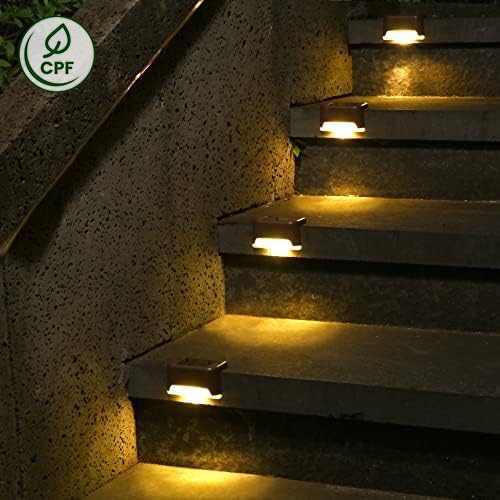 Mroace Waterproof Solar Deck Step Lights