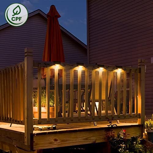 Mroace Waterproof Solar Deck Step Lights