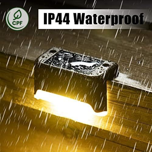 Mroace Waterproof Solar Deck Step Lights